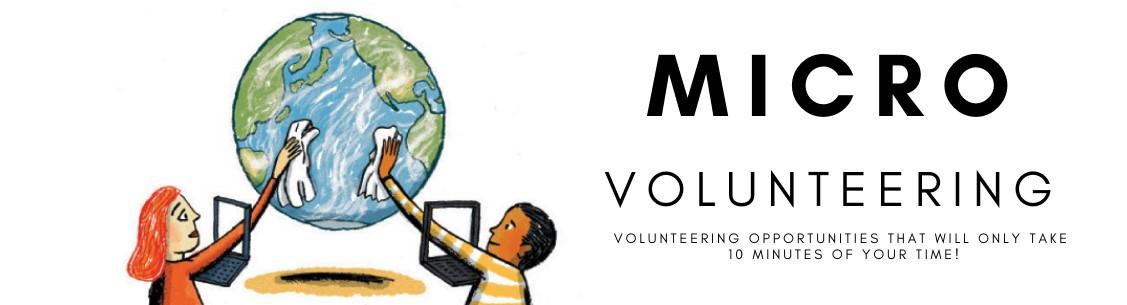 Microvolunteering - a quick way to help!