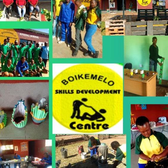 Help Boikemelo Skills Development Centre for the Disabled with 5 volunteers for to train and empower learners with special needs