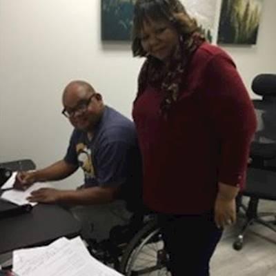 An occupational therapy session