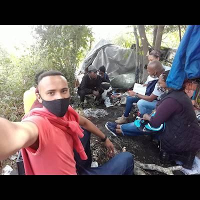 Outreach to people on the street.