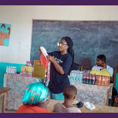 Menstrual Health Education by Pearl Peprah, 2022 Ghana ShE Leader