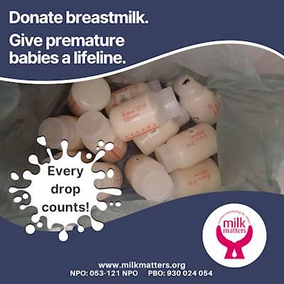 Give Premature Babies A Lifeline - Donte Breastmilk.