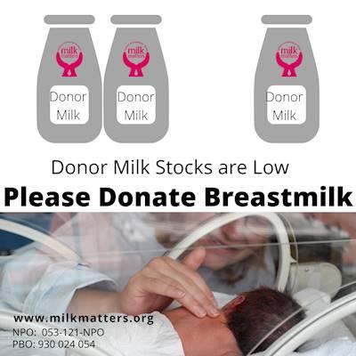 Donor Milk Stock Need Replenishing
