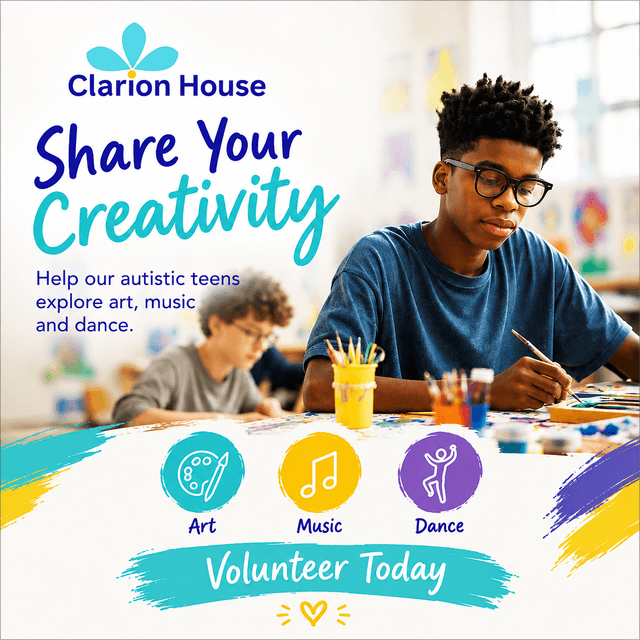 Help Clarion House NPC with 5 volunteers for Teenagers