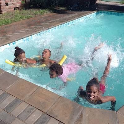 YOUPSA children take swimming lessons