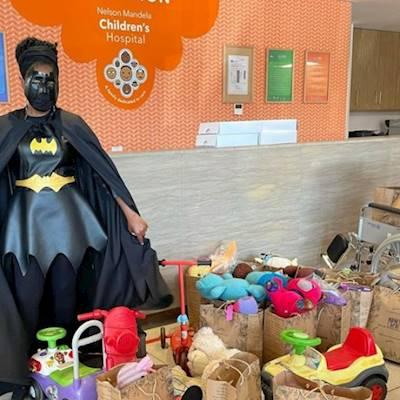 Bat Lady receives donation from generous givers