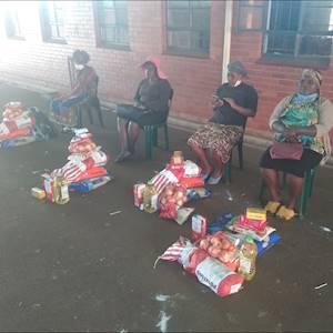 ANOTHER 4 FAMILIES WERE GIVEN GROCERIES