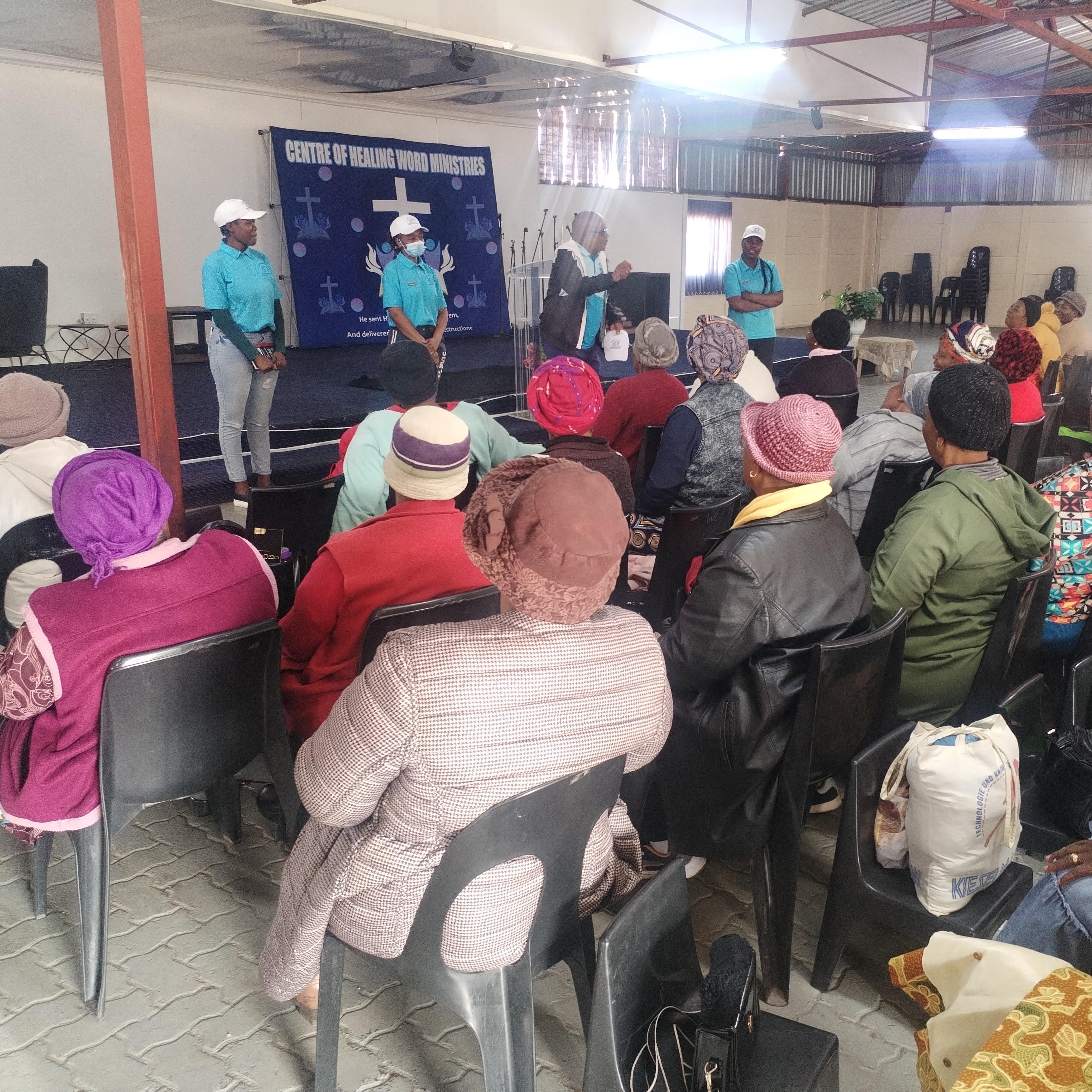 Marketing our services at churches