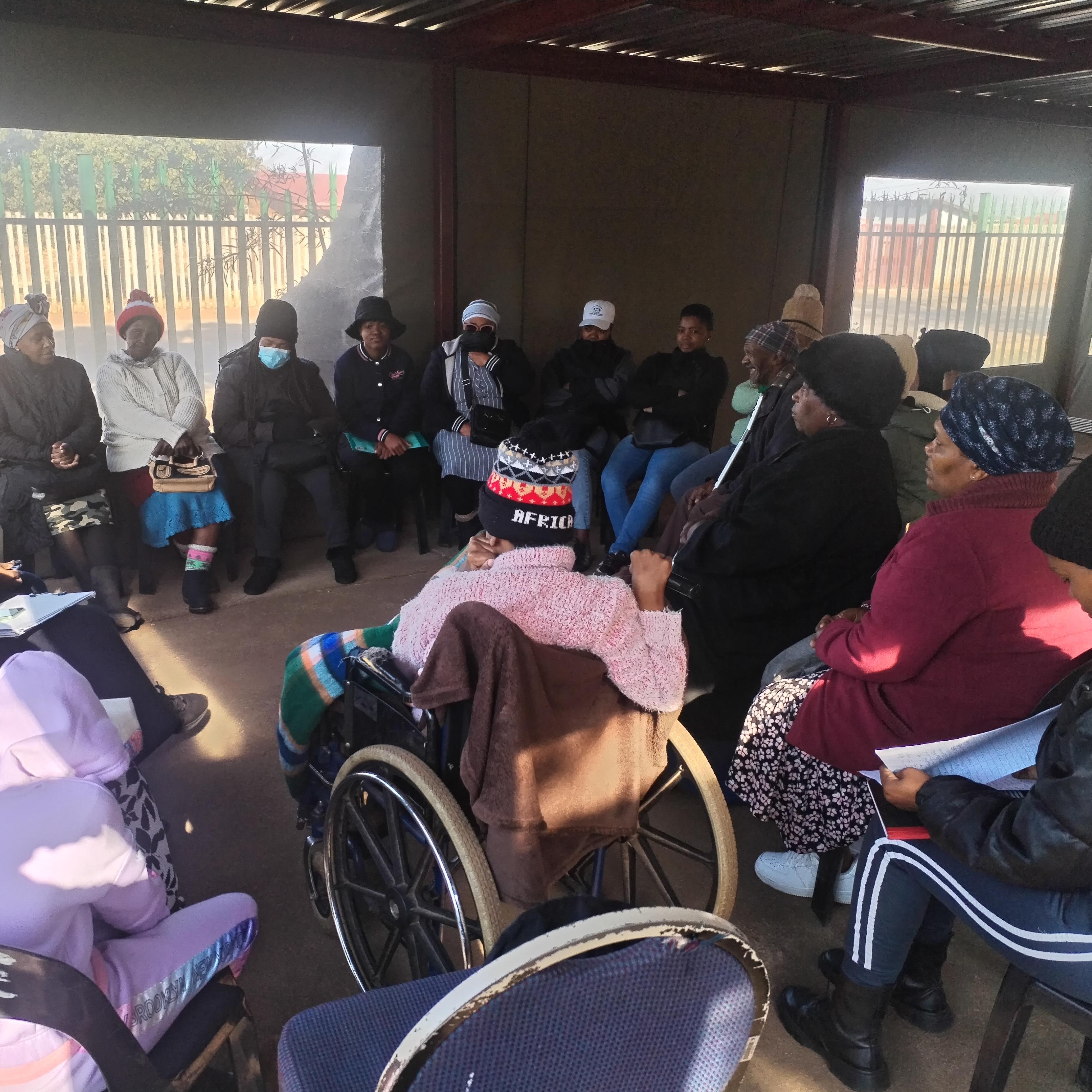 Support group for primary caregivers of people with disabilities