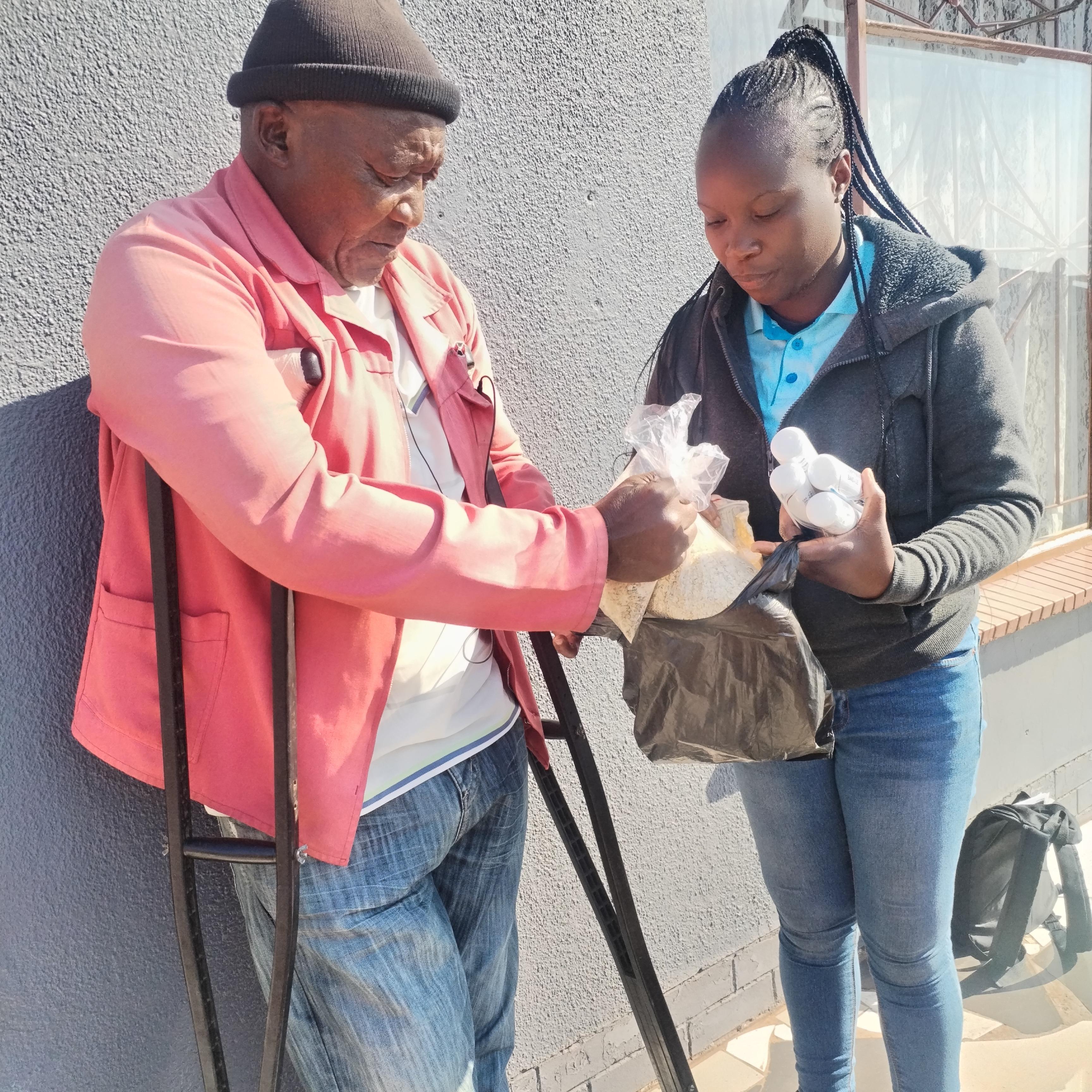Home visit for our beneficiary