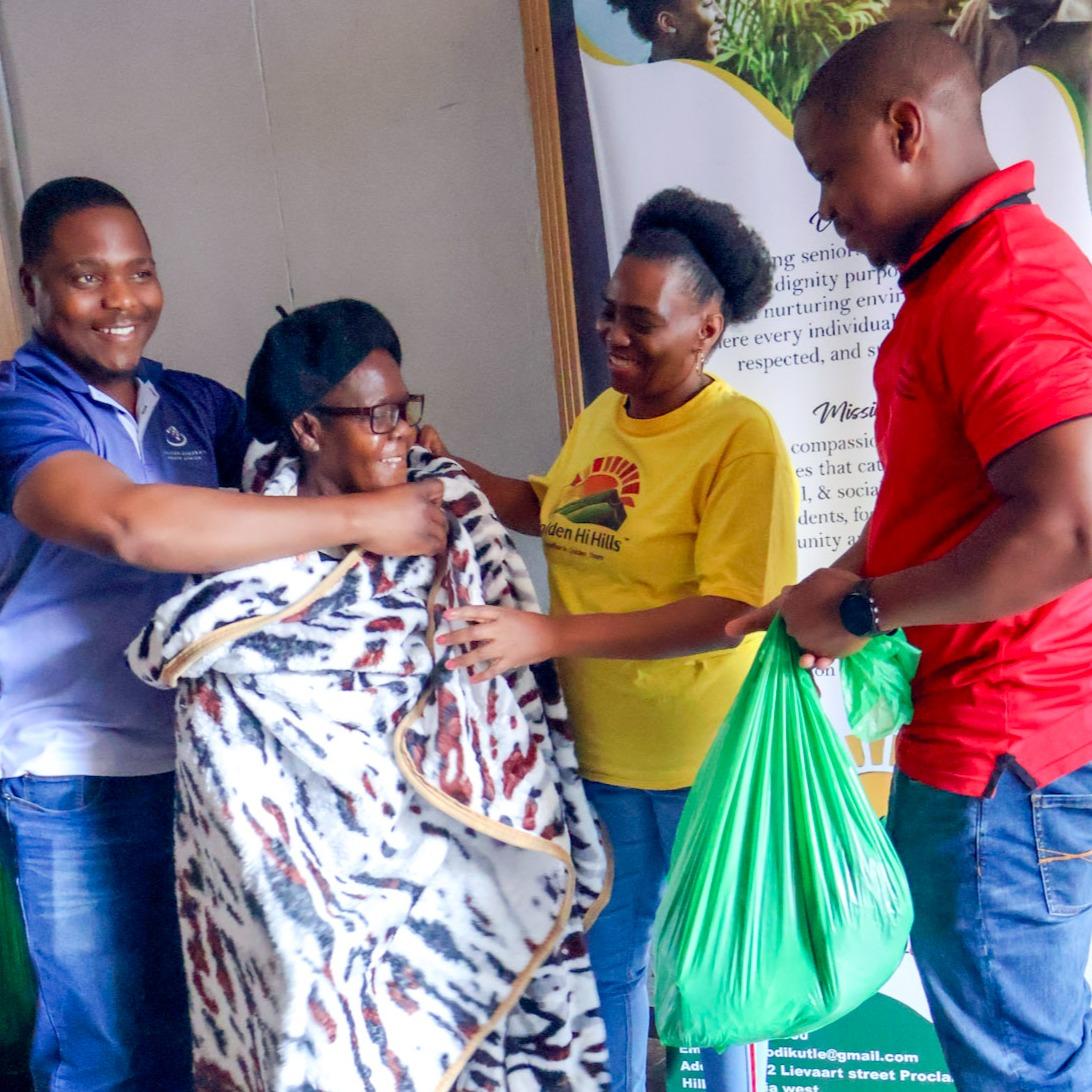 AGSA donated food, clothing and blankets for elderly people