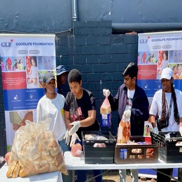 Daily operations at Goodlife foundation feeding events.