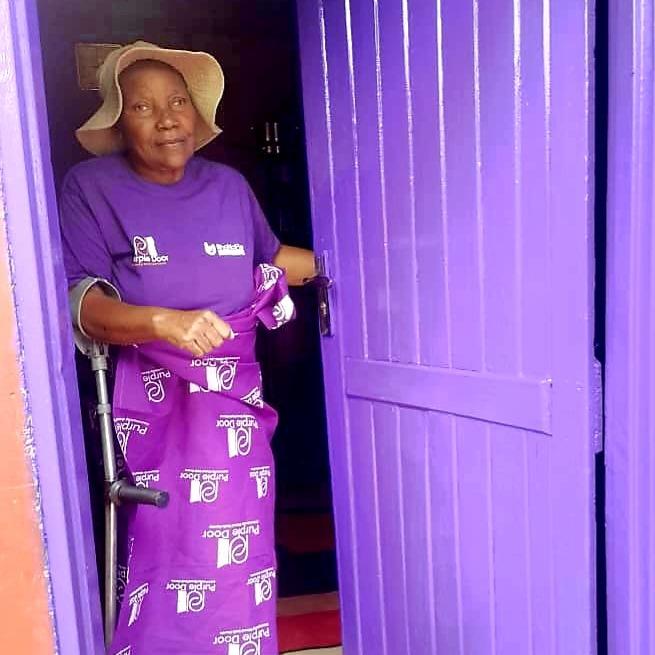 PURPLE DOOR PROGRAM - THE PURPLE DOOR : Our Lead Grand mother: Program provides safe havens—marked by signature PURPLE DOORS—for adolescent girls and young women (AGYW) aged 10–24, pregnant minors under the age of 18, and survivors of gender-based violence (GBV). It combines emergency shelter with holistic care, legal empowerment, and systemic advocacy to address gaps in healthcare, justice, and social support.