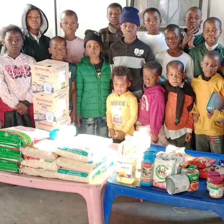 A donation of various food items to a soup kitchen supporting 200 children. This donation was secured through Forgood