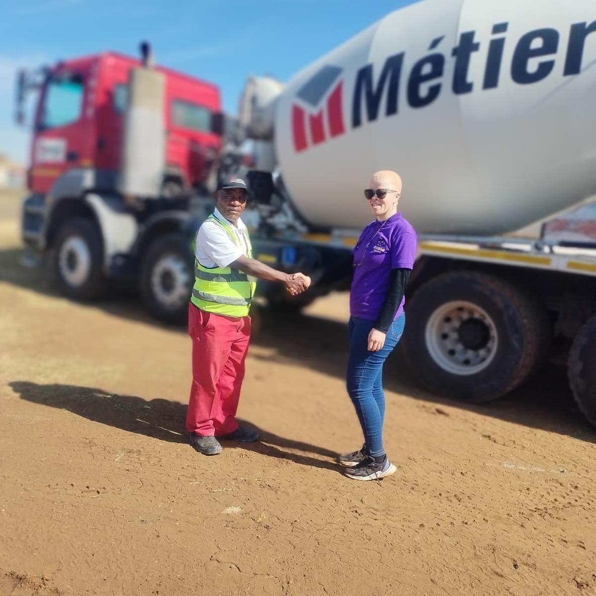Metier donates concrete