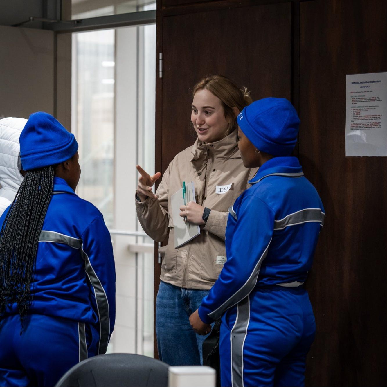 One of our partners conducting a career guidance session