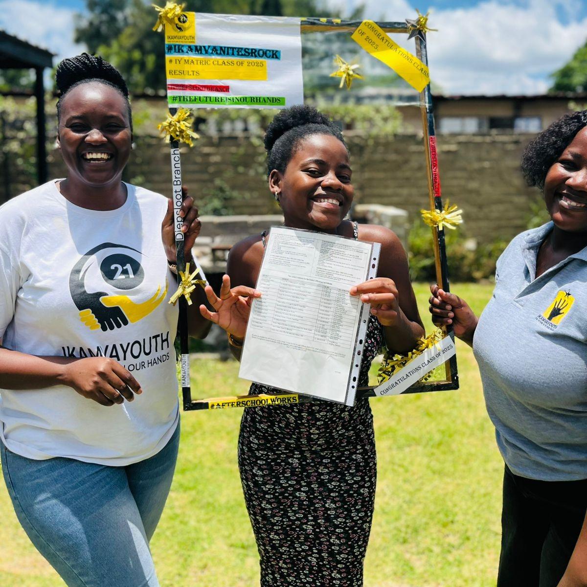 Our team celebrating the matric pass of our learners