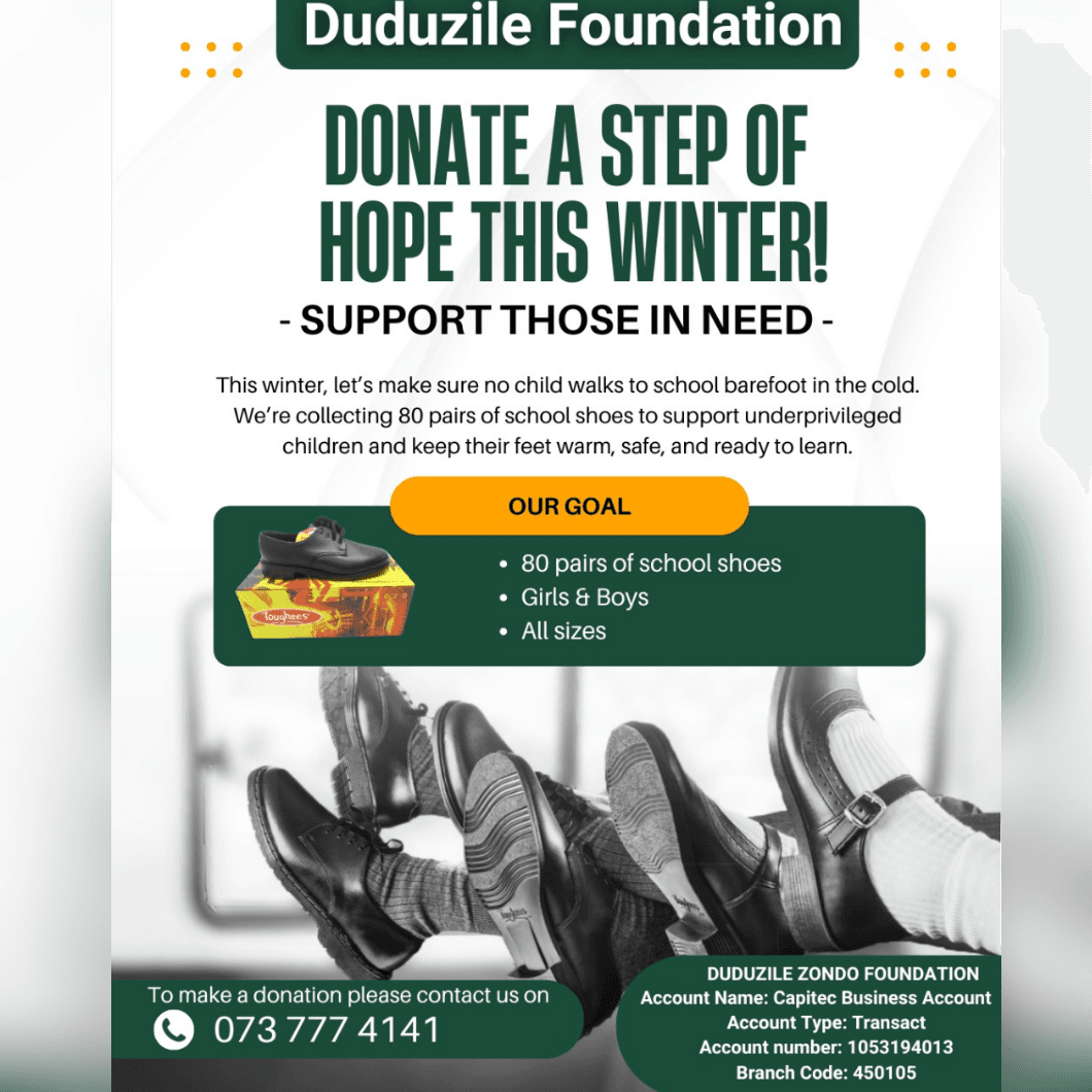 DONATE A PAIR OF SCHOOL SHOES TO 80 CHILDREN THIS WINTER