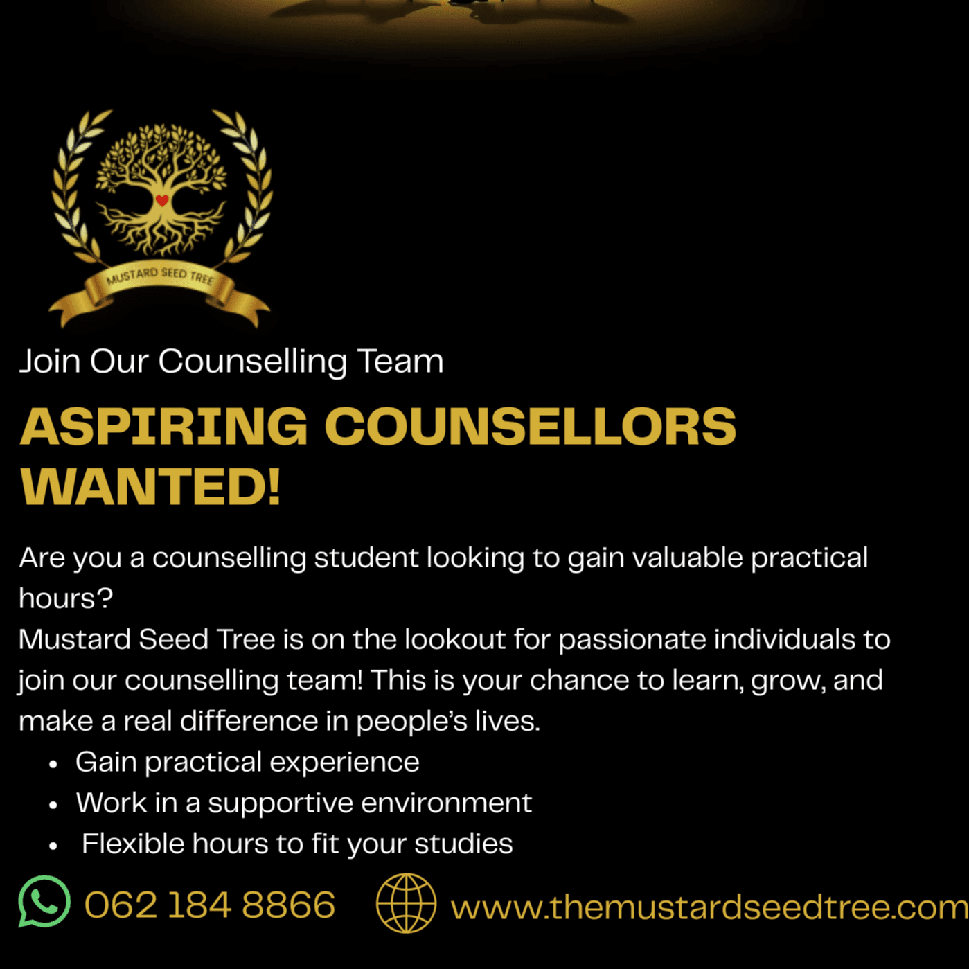 Are You a Counselling Student Looking to Gain Real-World Experience?