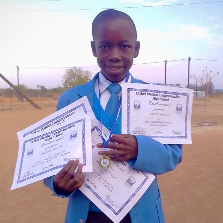 Keeping score of our former LDC children - Shelton is a top 20 learner at his high school!