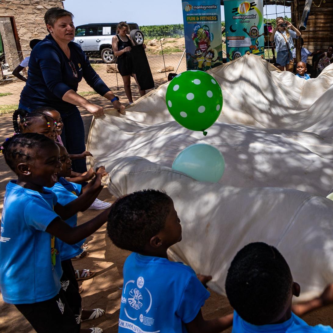 Creating precious moments with the Monkeynastix team.