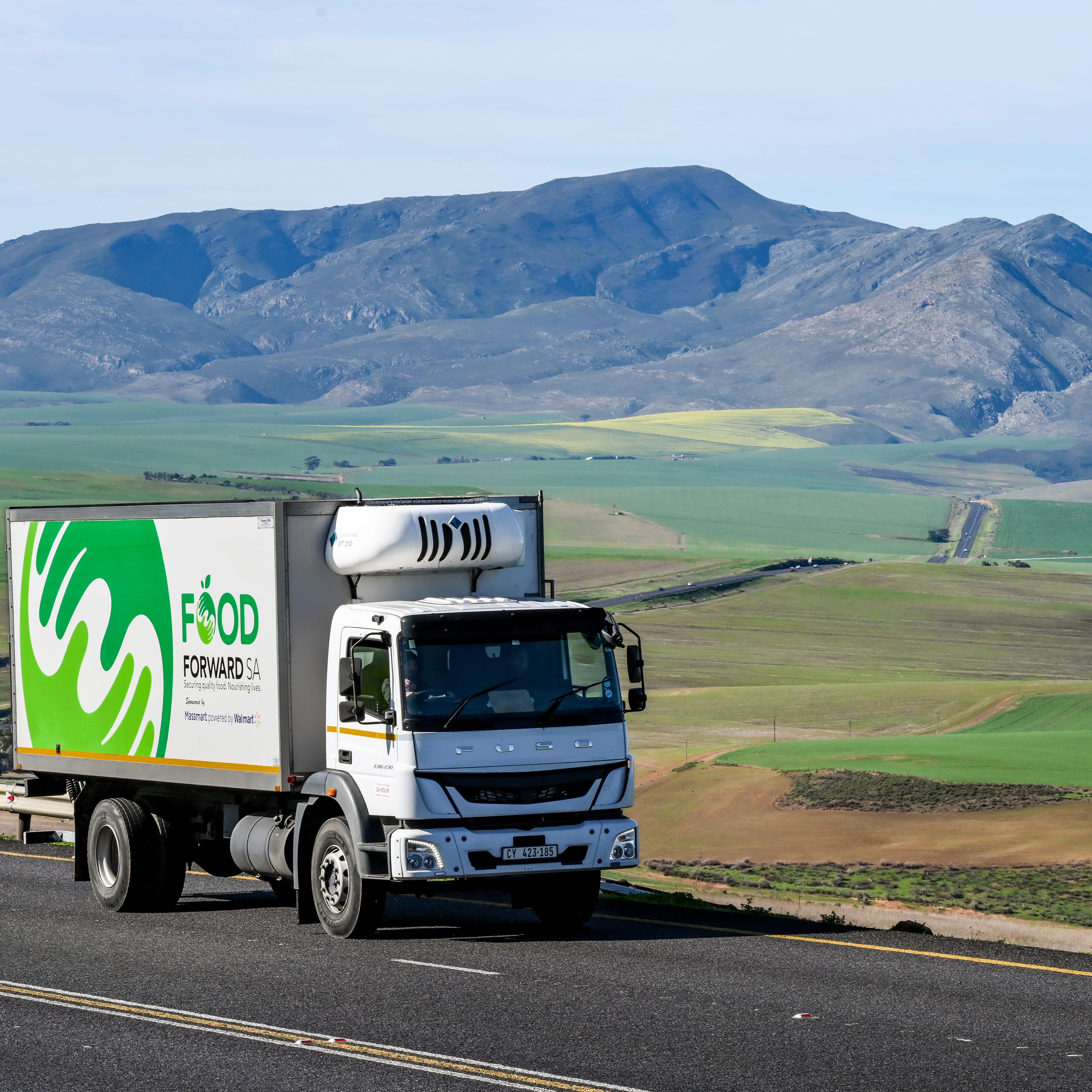 Truck delivering food to rural communities