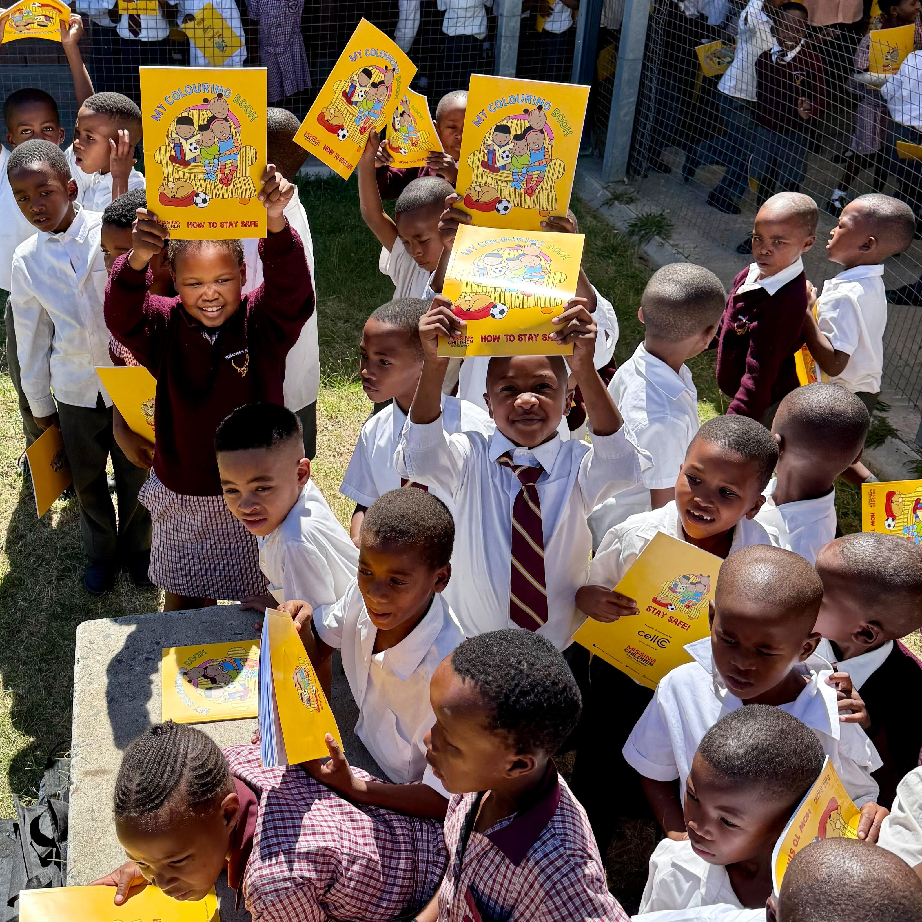A picture is worth a thousand words . . and that's true, where we have handed out these materials, to very excited children, some who up till now had never even owned their very own colouring-in book. As the children colour in, get read the story books, they are not only hearing the safety tips but also colouring them in, thereby hearing, seeing and interactively engaging MCSA’s important safety messages.