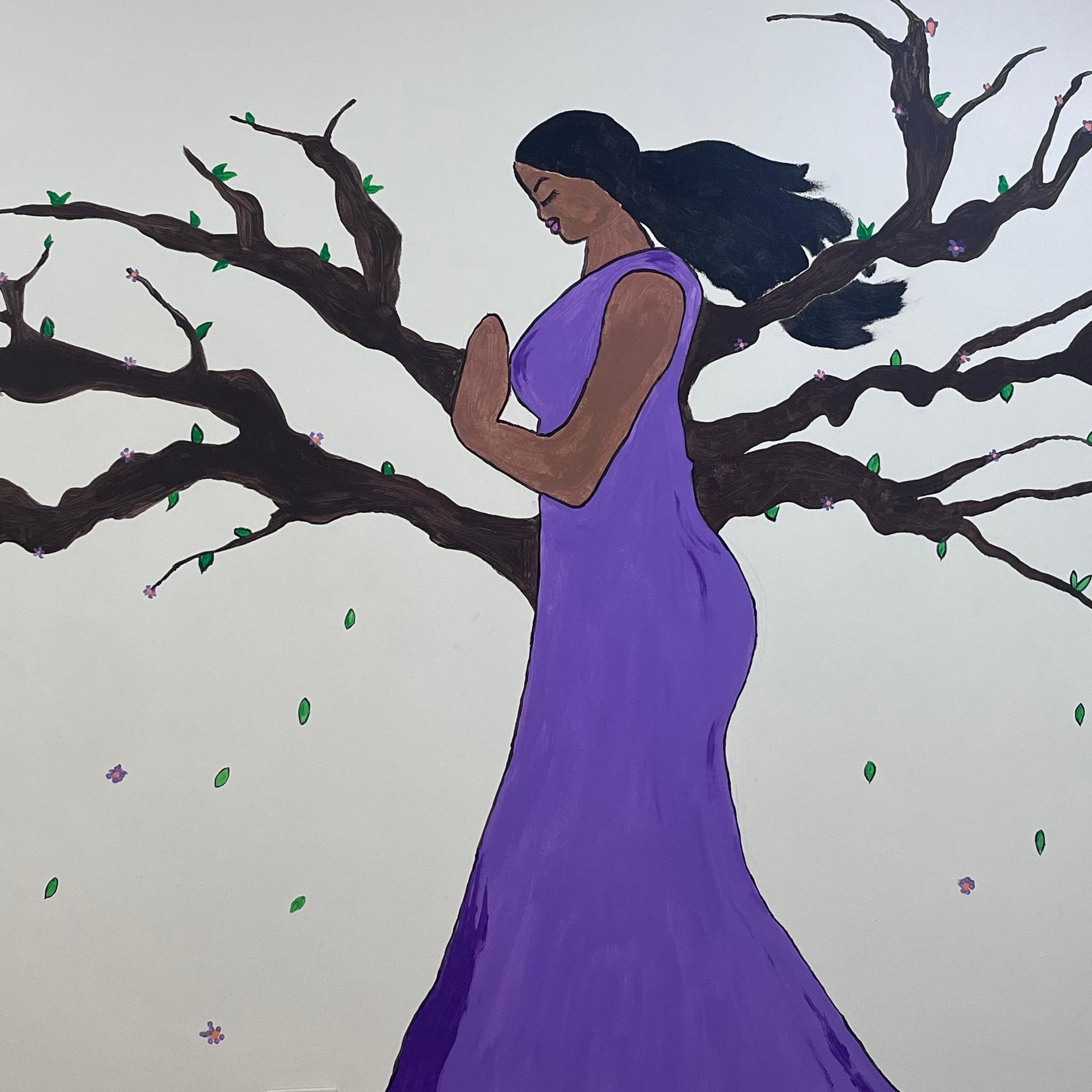 CEEP, STANDARD BANK, The WITS PEADRTRIC FUND painting in the mother lodge. Purple is the colour that represents premature day so I was asked to use. The team was so keen on the colour we finished a litre of paint. The professor was thrilled we remembered