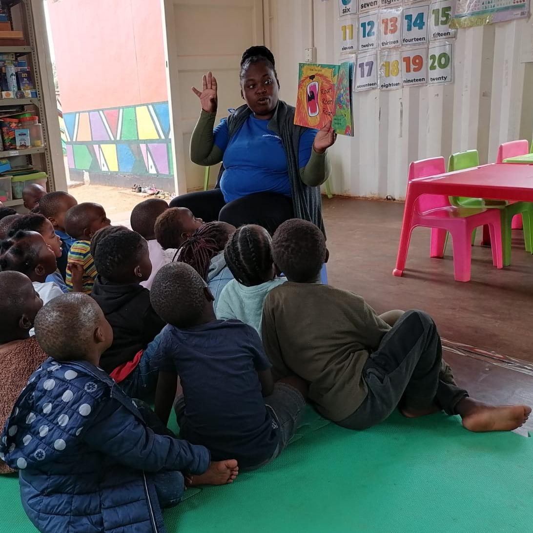 Story time with our tiny tots