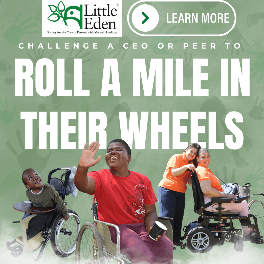 Ride a Mile in My Wheels. LITTLE EDEN CEO Wheelchair CampaignĀ® 2026