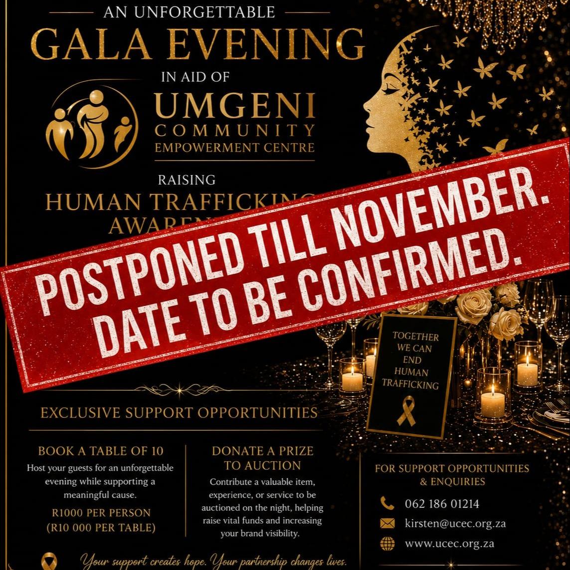 Gala Dinner Fundraising Event - Durban, *POSTPONED*