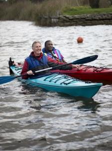 Richard (mentor) and Tsotang (mentee) enjoying some kayaking.