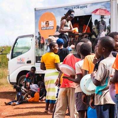 Help The MOBI Soup Kitchen by donating food, funds, school supplies and clothes for children below the age of 16