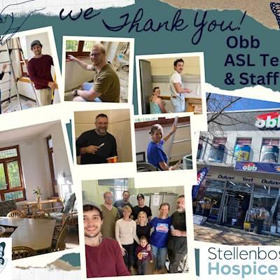 Help Stellenbsoch Hospice npc with 5 volunteers for Social Media, Photography, Design, Transport