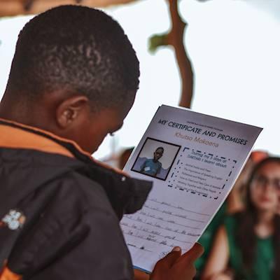 Help DAKTARI Bush School & Wildlife Orphanage by giving A4 laminating sheets for the children's certificates