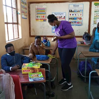 Help Get Informed Youth Development Centre by Reading material, gardening tools Uniform for 2 Primary Schools in Tembisa