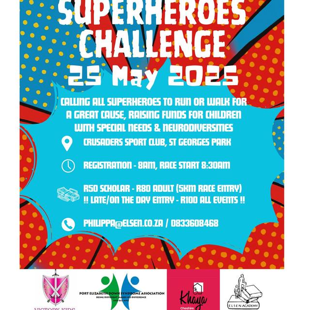 SUPERHEROES CHALLENGE FUN RUN 5KM!