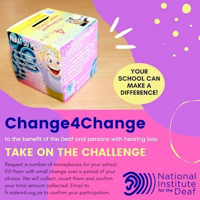Help NID-National Institute for the Deaf with 500 volunteers for filling moneyboxes with unwanted change.