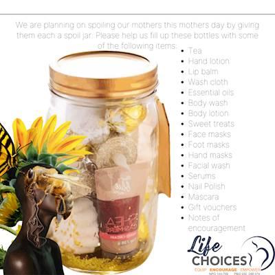 Help Life Choices by Sponsoring a pamper jar for Moms