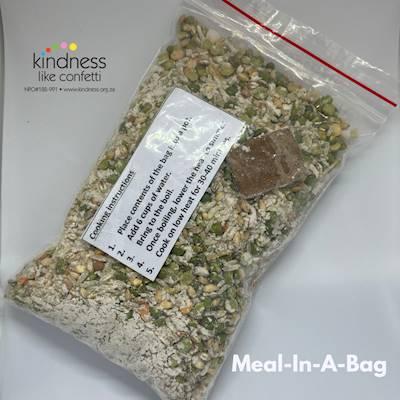 Help Kindness Like Confetti by making a MEAL IN A BAG for hungry families