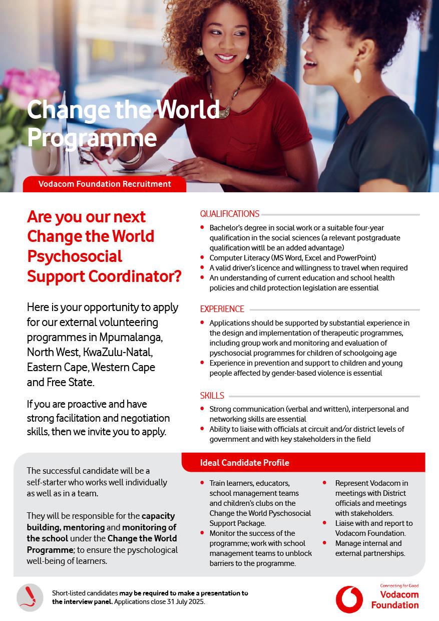 Vodacom Foundation Recruitment