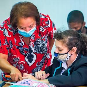 Our teachers take the time to explain things carefully so we can understand.