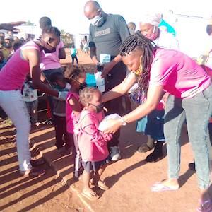 Feeding the needy people