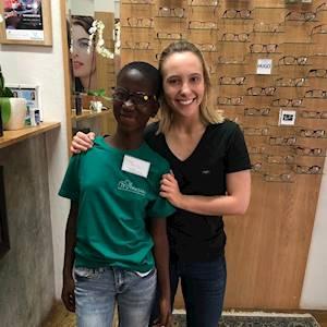 Thelma can see again!