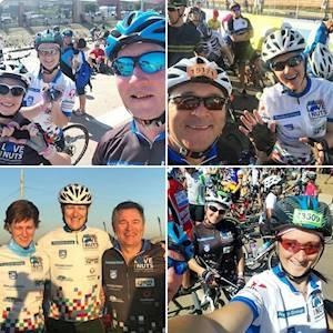 The Nuts Team that cycled from Joburg to Durban to raise awareness and funds.
They are doing it again in August 2018