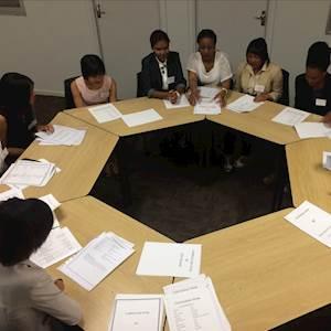 Sharing there thoughts and ideas about the program and looking to the future !