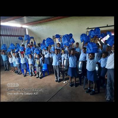 Thabang Drop-in Centre in Smasher Block, also says thanks standard Bank!!