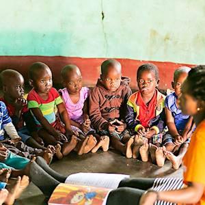 Our children having a story read to them. How engaged are they? The importance of asking questions to ensure that there is understanding.