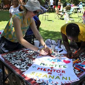 Mentor and mentee camp activities.