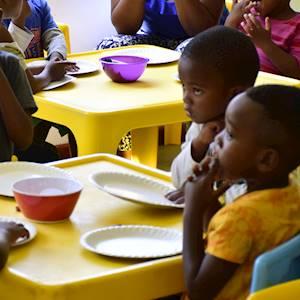 The project aims to reach many of the informal crèches in Masiphumelele and provide these children with art therapy, crafts, singing, dancing and other educational activities.
This is done in an effort to upskill the carers/crèche owners who often do not have the skills to provide the children in their care with, engaging and stimulating educational activities. Carers attend regular sessions along with the children and are also provided with educational equipment and stationery which can be used at their crèche.
